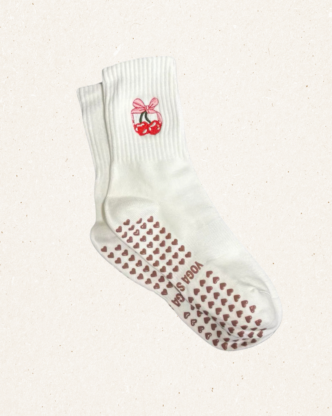Pilates Socks - Cherry